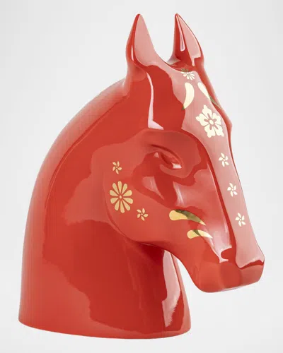 Lladrò The Horse Sculpture, Red/gold