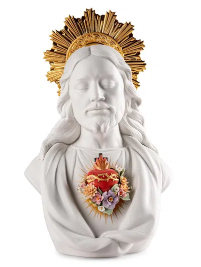 Lladrò The Sacred Heart Of Jesus Bust In White
