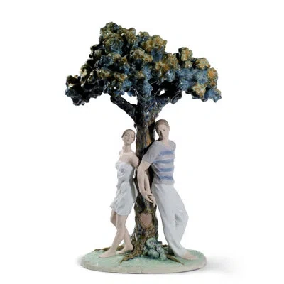 Lladrò The Tree Of Love Figurine In Green