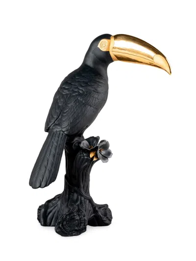 Lladrò Toucan Porcelain Sculpture In Black