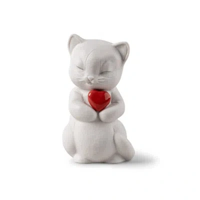 Lladrò Whiskers-playful Kitten In White