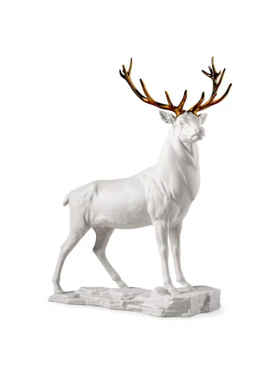 Lladrò Wild Soul Deer Porcelain Figurine In White