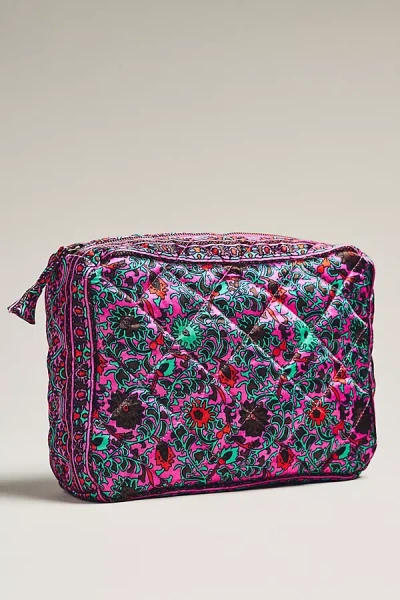 Llani Quilted Cosmetic Case In Green