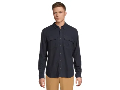 L.l.bean 1912 Field Flannel Shirt Slightly Fitted Untucked Fit In Blue