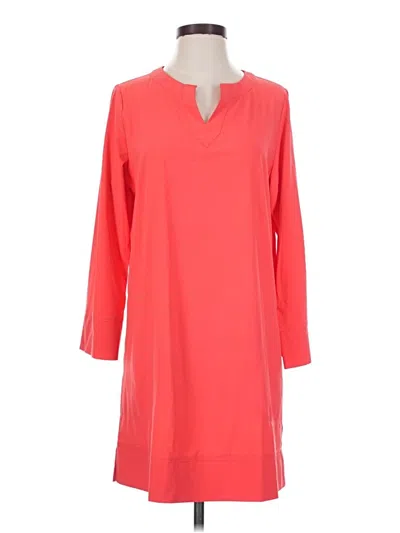 Pre-owned L.l.bean 3/4 Sleeve Blouse In Red