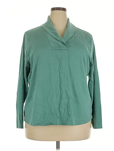Pre-owned L.l.bean 3/4 Sleeve Blouse In Teal