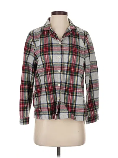 Pre-owned L.l.bean 3/4 Sleeve Button Down Shirt In Red