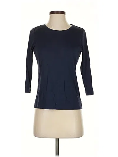 Pre-owned L.l.bean 3/4 Sleeve T-shirt In Blue