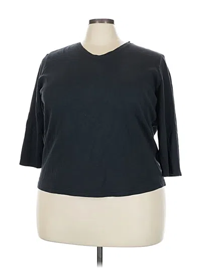 Pre-owned L.l.bean 3/4 Sleeve T-shirt In Black