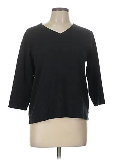 Pre-owned L.l.bean 3/4 Sleeve T-shirt In Black