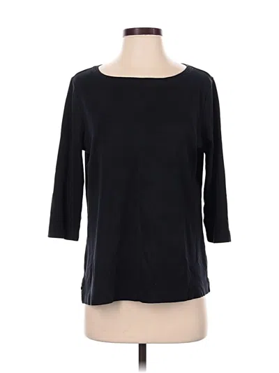 Pre-owned L.l.bean 3/4 Sleeve T-shirt In Black