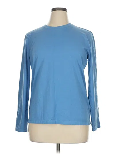 Pre-owned L.l.bean 3/4 Sleeve T-shirt In Blue