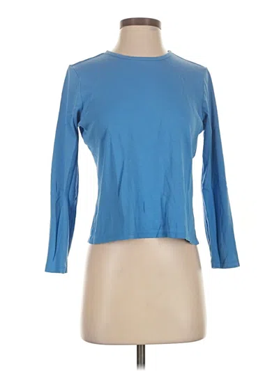 Pre-owned L.l.bean 3/4 Sleeve T-shirt In Blue