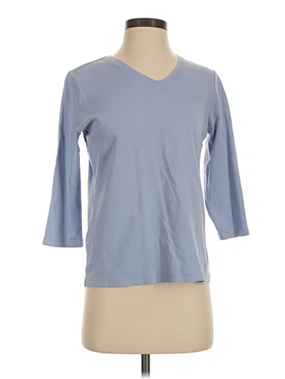 Pre-owned L.l.bean 3/4 Sleeve T-shirt In Blue