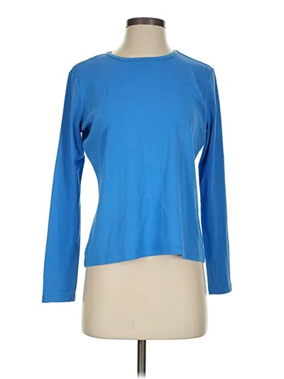 Pre-owned L.l.bean 3/4 Sleeve T-shirt In Blue