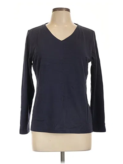 Pre-owned L.l.bean 3/4 Sleeve T-shirt In Blue