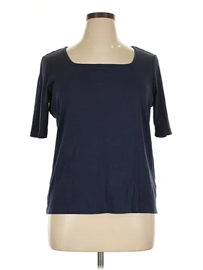 Pre-owned L.l.bean 3/4 Sleeve T-shirt In Blue
