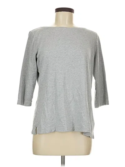 Pre-owned L.l.bean 3/4 Sleeve T-shirt In Gray