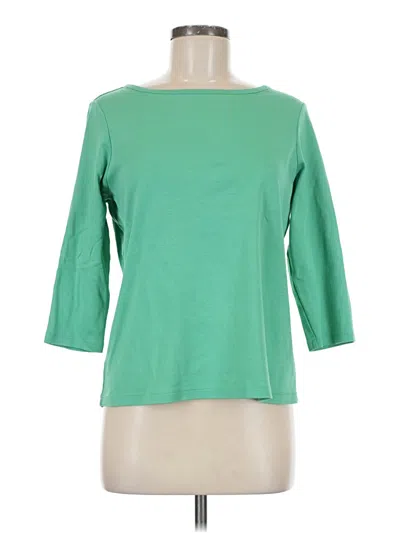 Pre-owned L.l.bean 3/4 Sleeve T-shirt In Green