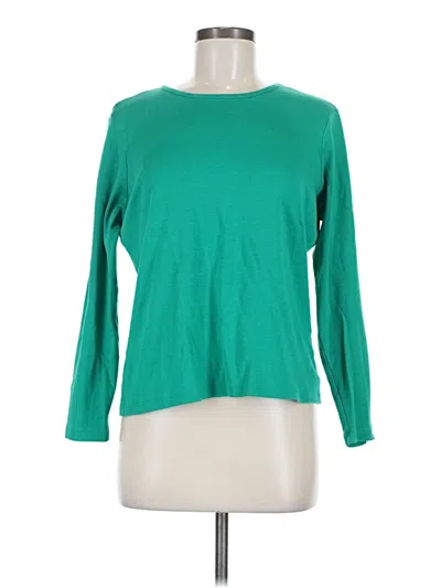 Pre-owned L.l.bean 3/4 Sleeve T-shirt In Green