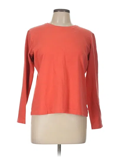 Pre-owned L.l.bean 3/4 Sleeve T-shirt In Orange