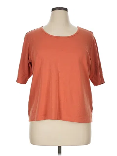 Pre-owned L.l.bean 3/4 Sleeve T-shirt In Orange