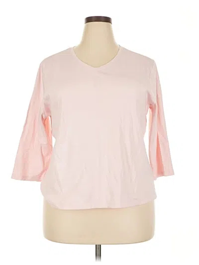 Pre-owned L.l.bean 3/4 Sleeve T-shirt In Pink