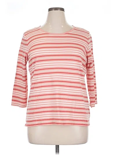 Pre-owned L.l.bean 3/4 Sleeve T-shirt In Red