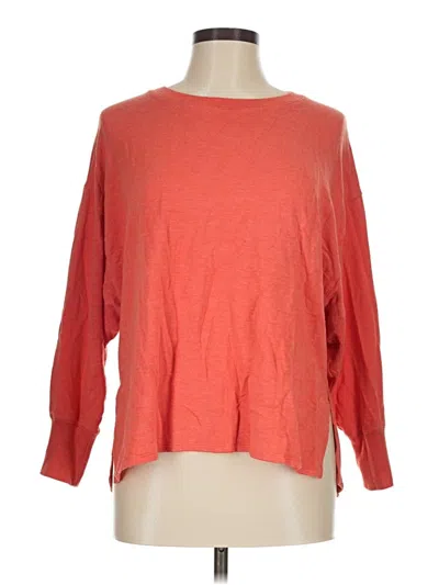 Pre-owned L.l.bean 3/4 Sleeve T-shirt In Red