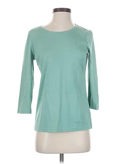 Pre-owned L.l.bean 3/4 Sleeve T-shirt In Teal