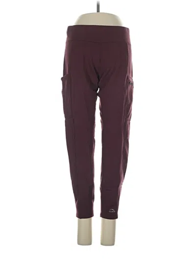 Pre-owned L.l.bean Active Pants In Burgundy