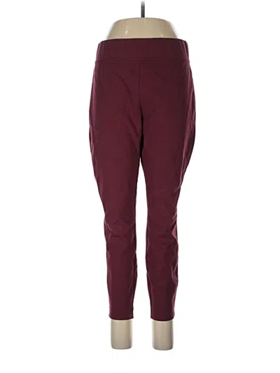 Pre-owned L.l.bean Active Pants In Burgundy