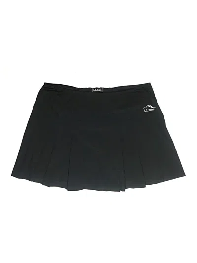 Pre-owned L.l.bean Active Skort In Black