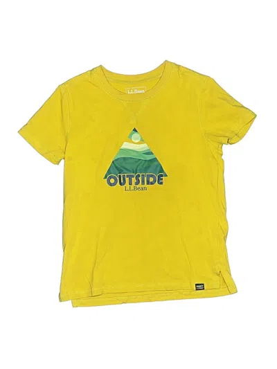 Pre-owned L.l.bean Kids' Active T-shirt In Yellow