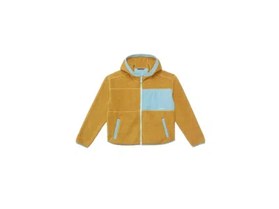 L.l.bean Alpine Fleece Jacket (big Kids) Kid's Coat Antique Gold : Lg (14-16 Big Kid), Fleece/polyester In Yellow