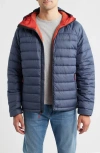 L.l.bean Beans Down Hooded Jacket In Blue