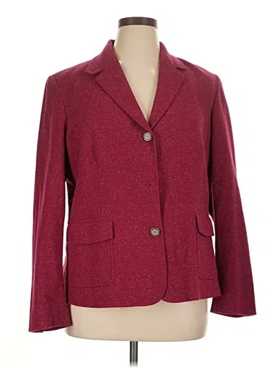 Pre-owned L.l.bean Blazer Jacket In Burgundy