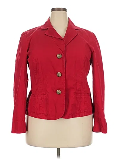Pre-owned L.l.bean Blazer Jacket In Red