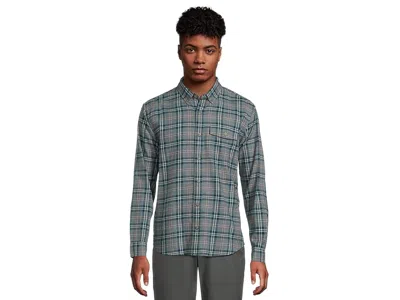 L.l.bean Brushed Jaspe Twill Shirt Plaid Traditional Untucked Fit