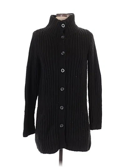 Pre-owned L.l.bean Cardigan Sweater In Black