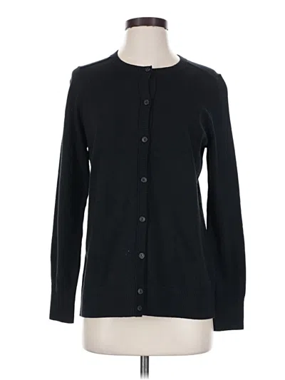 Pre-owned L.l.bean Cardigan Sweater In Black