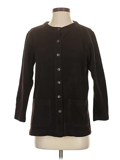Pre-owned L.l.bean Cardigan Sweater In Black