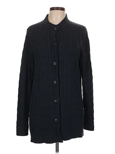 Pre-owned L.l.bean Cardigan Sweater In Black