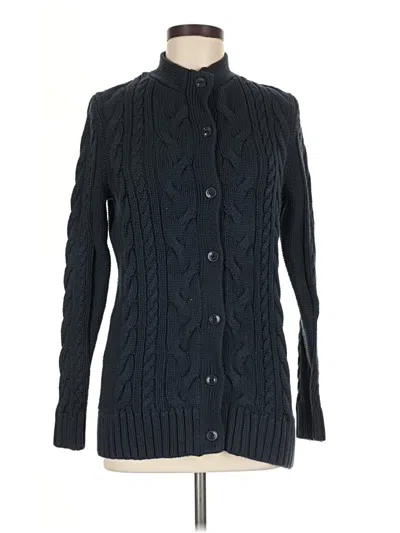 Pre-owned L.l.bean Cardigan Sweater In Black