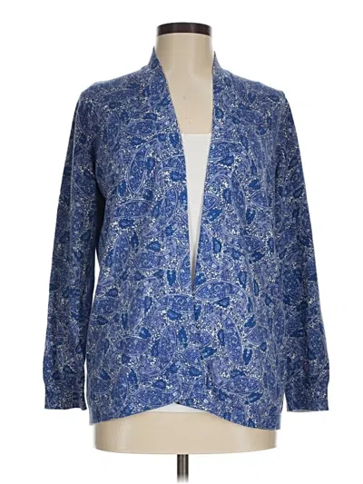 Pre-owned L.l.bean Cardigan Sweater In Blue