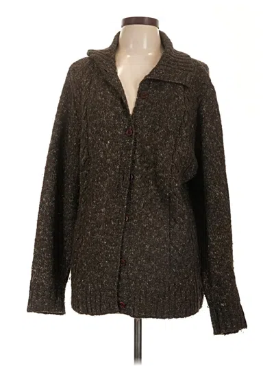 Pre-owned L.l.bean Cardigan Sweater In Brown