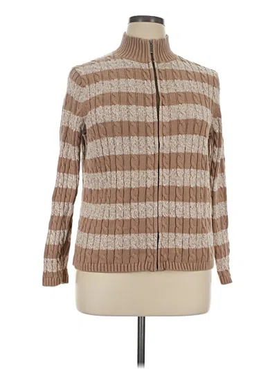 Pre-owned L.l.bean Cardigan Sweater In Brown