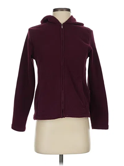 Pre-owned L.l.bean Cardigan Sweater In Burgundy