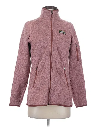 Pre-owned L.l.bean Cardigan Sweater In Burgundy