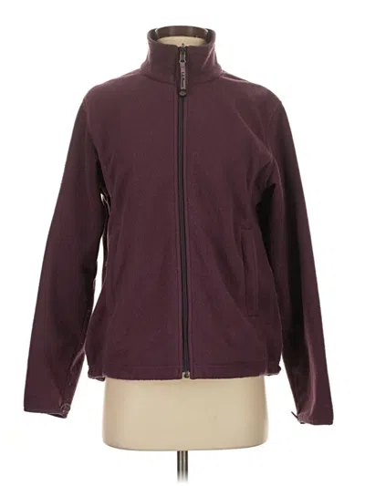 Pre-owned L.l.bean Cardigan Sweater In Burgundy